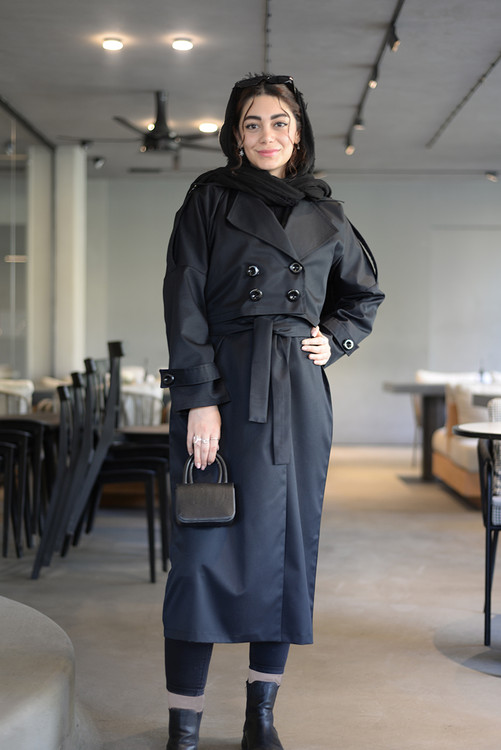 قیمت ترنج کت کوتاه و سارافون ریچ مشکی