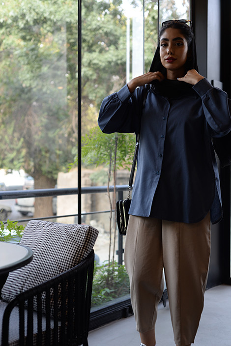 تولیدی لباس عمده شومیز زنانه و شلوار لینن ابی