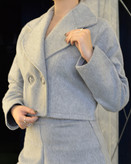 قیمت کراپ کت و شلوار دخترانه طوسی