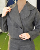 تولیدی کراپ کت و شلوار مشکی ارزان