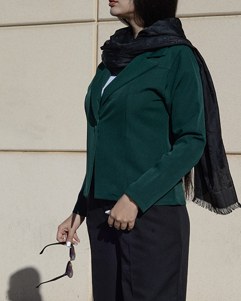 کت زنانه رنگ کله غازی