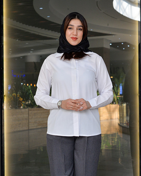 شومیز سفید زنانه نخی درنا مناسب فروش عمده در سه سایز مختلف