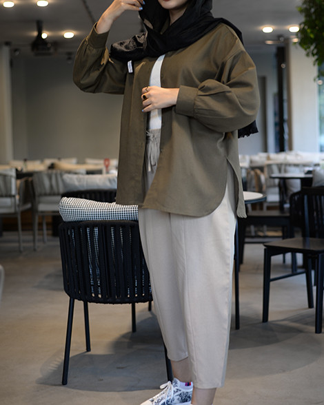 شلوار زنانه لینن کرم