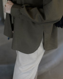 شلوار لینن کرم مشکی زنانه