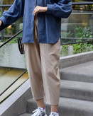 شلوار لینن زنانه کرم ارداتی