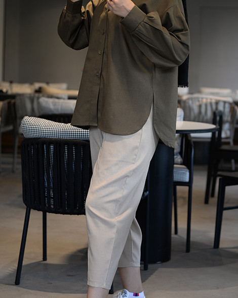 شلوار زنانه کرم استایل تابستانه